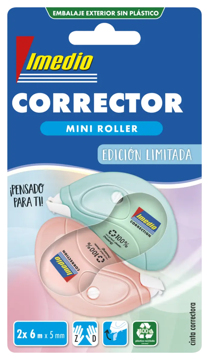 7007059-Article-pack-shot-front-straight-en-101-Imedio-2x5m-x5mm-ES-CorrectorMiniRollerPastell